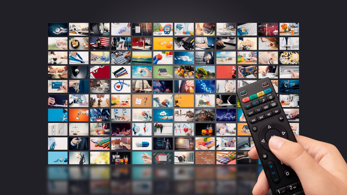 Television Streaming Video. Media TV on Demand